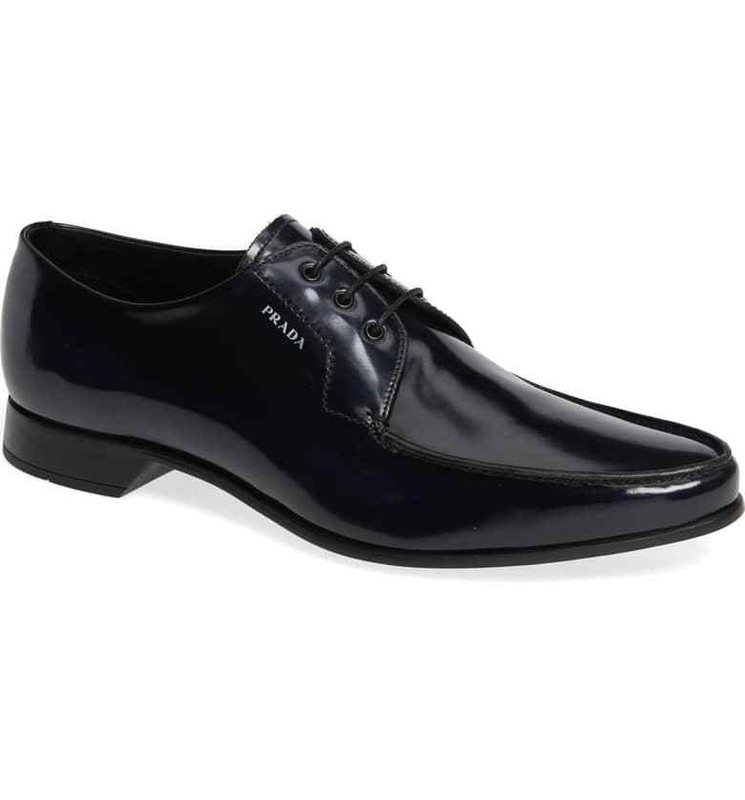 100% AUTHENTIC NEW MEN PRADA BLUE APRON TOE OXFORDS LOAFERS/DRIVERS UK 8/US 9
