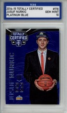 2014-15 TOTALLY CERTIFIED PLATINUM BLUE #178 JUSUF NURKIC RC ROOKIE /149 TCGS 10