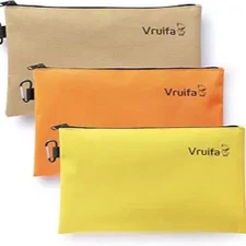 3PCS Tool Pouches with Zipper, small Tool Bags, Waterproof Utility zipper Pou