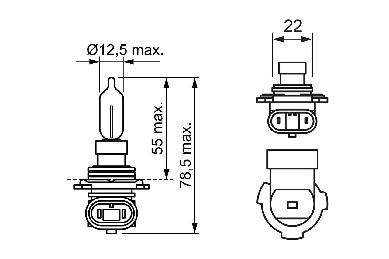 Fits BOSCH �AR�WKI 1 987 302 026 HIR2 BULB 12V 55W PX22d   ⭐UK Stock⭐