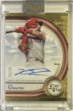 2025 Topps Five Star Autograph Kyle Schwarber Phillies #16/99 Encased