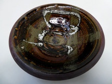 DOROTHY HOPE VINTAGE AUSTRALIAN POTTERY CERAMIC STUDIO BOWL HAND PAINTED BOWL