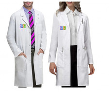 Medium Adult Lab Coat - White