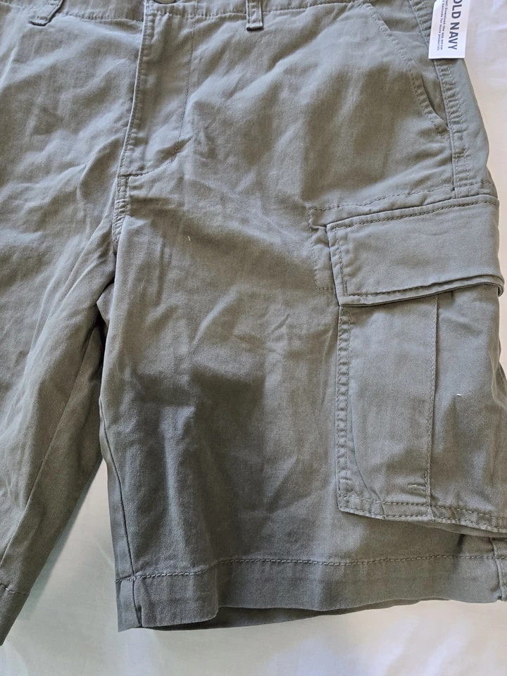 Shorts de caminhada Old Navy Lived In Straight Cargo masculino tamanho 36 novo com etiquetas embutido FLEX - Imagem 4 de 4