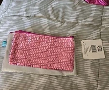 Set Of 3 Pink/Clear/silver Design  by Pen+Gear Pencil Pouch A1