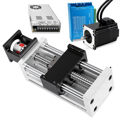 Linear Slide Stage Ball screw Module Nema 23 57 closed loop Stepper Driver Kit