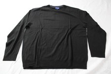 Club Room Men's Solid Crew Neck Long Sleeve Sweater EH6 Deep Black Size XL NWT