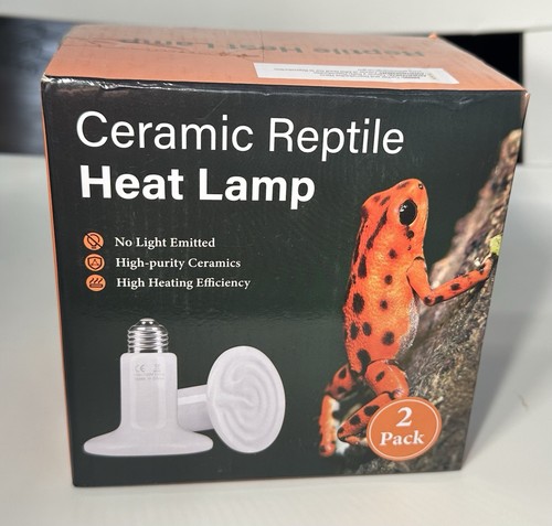 2er Pack Keramik Wärmestrahler, 110V/150W Reptilien Wärmelampe Birne, kein Licht emittieren - Bild 1 von 6