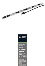 10-Outlet 2 USB Heavy-Duty Power Strip with Circuit Breaker