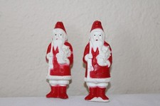 Antique 1930's Celluloid Lot 2 Irwin Santa Claus Vintage Christmas Plastic