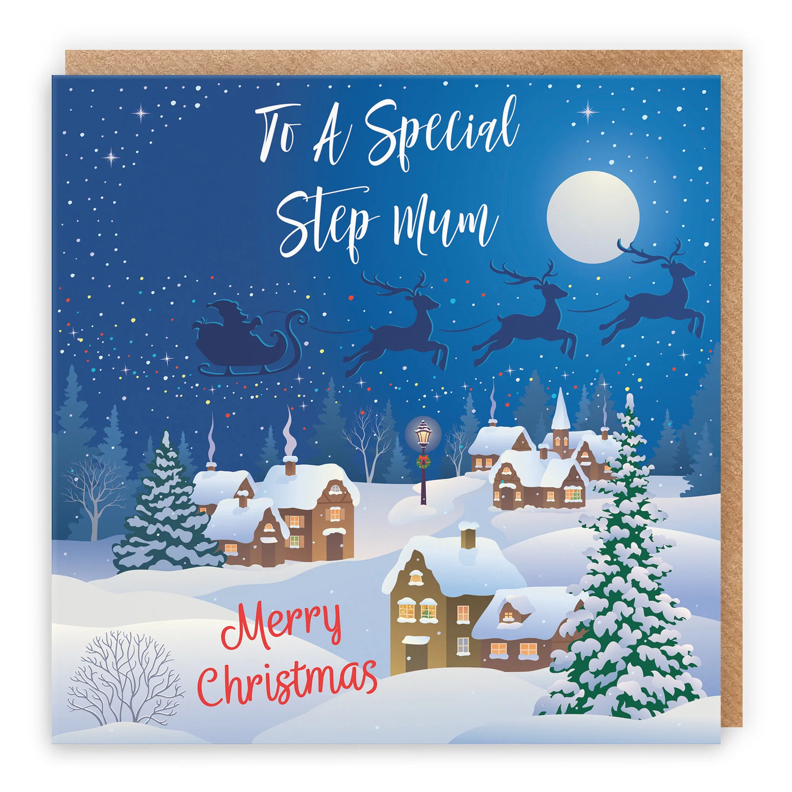 Step Mum Winter Wonderland Christmas Card