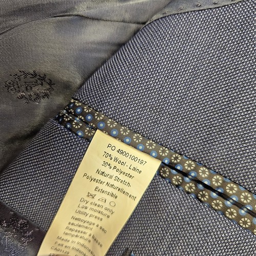 Lauren Ralph Lauren Men's Sport Coat Blazer Size 42 Custom Tailored Medium Blue - Picture 2 of 9