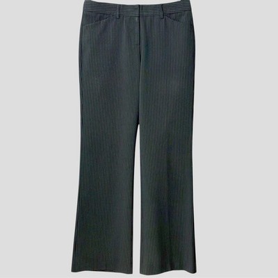 Express Pinstripe Trousers Size 4  Mid Rise Straight Leg Old Money Quiet Luxury