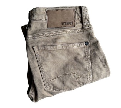 Mavi Jake Slim Leg Jeans Mens 29/28 Tan Brown Superior Denim Stretch Pants