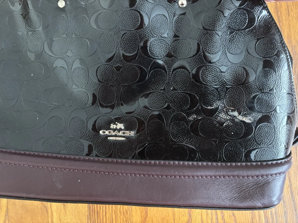 Bolso Coach Preppy de Lona Negro Foto 4 de 4