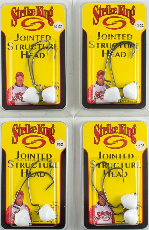 (LOT OF 4) STRIKE KING TOUR JOUNTED STRUCTUR HEAD 1/2OZ JSH12-10 C4173