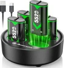Fast Charger Battery Pack Compatible with Xbox Controller, 4X5520Mwh (2300Mah) R