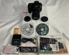 Canon EOS 60D EF-S 18-135mm IS Kit New Open Box Never Used Tested Pristine