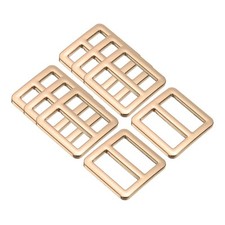 8Pack Slide Buckle 5/7" Tri-Glide Slides Adjuster Strap Slider, Light Gold