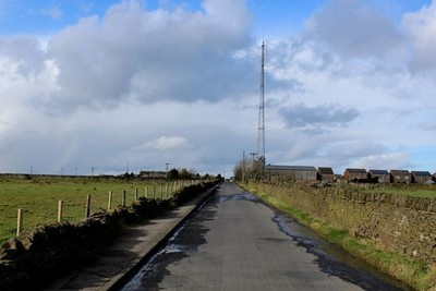 Foto 12x8 Old Guy Road Richtung North Queensbury \/SE0930 ruhige Straße draußen c2017