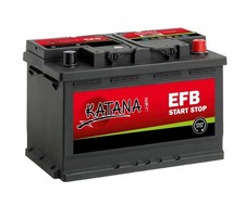 KATANA 6096 Car Battery Start Stop EFB 12V 75 Ah T1 Terminal Fits Fiat 500X 1.6