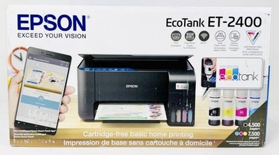 Epson EcoTank ET-2400 Wireless Color All-in-One Supertank Printer - New Sealed