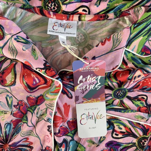 BERKSHIRE Blanket And Home Artist Series Etta Vee PJ Set New W Tags 1X Pajamas - Picture 4 of 9