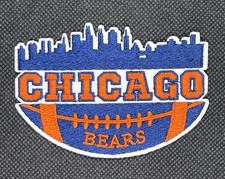 CHICAGO BEARS EMBROIDERED IRON ON PATCH 2.50 X 3.50 FREE SHIPPING