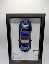 FRAMED Aston Martin DB9, 6x4, 3d Car Art Picture(Onyx, Minichamps)1:43