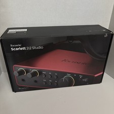 Focusrite Scarlett 2i2 Studio 4th Gen Audio Recording Interface w 16/16 NEW