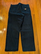 Carhartt B181 BLK Relaxed Fit Canvas Work Pants Faded Black Mens 38x30