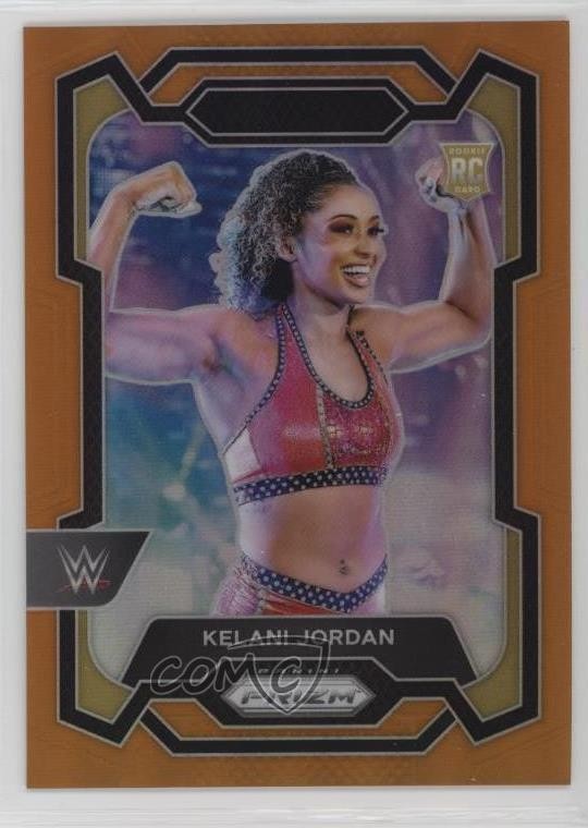 2024 Panini Prizm WWE Orange Prizm 65/99 Kelani Jordan #127 Rookie RC 1g2u