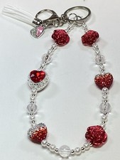 Beaded Keychain, Phone Charm, Bag Charm, Purse Charm, Bag Clip