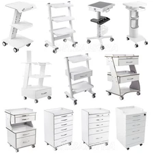 Dental Medical Mobile Cart Trolley /Rolling Cabinet Cart with Drawers Office