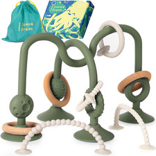 Jumble Jangle Baby Teething Toys Bpa-Free, Multi Purpose High Chair Toys for B