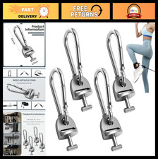 4 Pair T Lock Adapter with Snap Hooks for Gym Accessories  Cable Machines