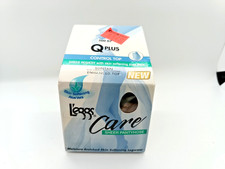 Vintage L  eggs Care Sheer Pantyhose Q Plus Suntan Control Top Aloe Vera NOS