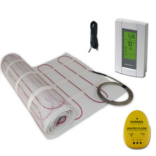 Warming Systems 20 Sqft Electric Radiant Floor Heating Mat 120V Heated Tile