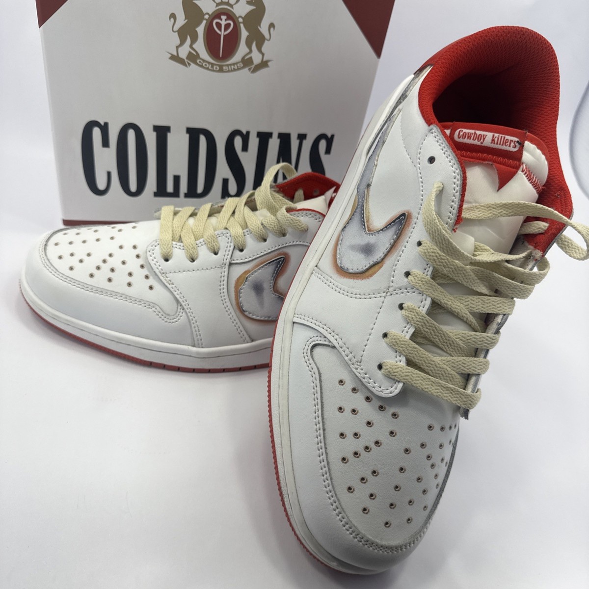 ColdSins Cowboy Killer Dunk Force Kicks Shoes Air Men's 12.5 Best Gift Rare  Top