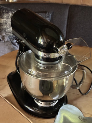 KitchenAid Artisan Küchenmaschine schwarz mit Edelstahlschüssel XXL Zubehör 