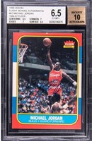 1986 Fleer #57 RC Autograph BGS 6.5 Auto 10 UDA COA 1