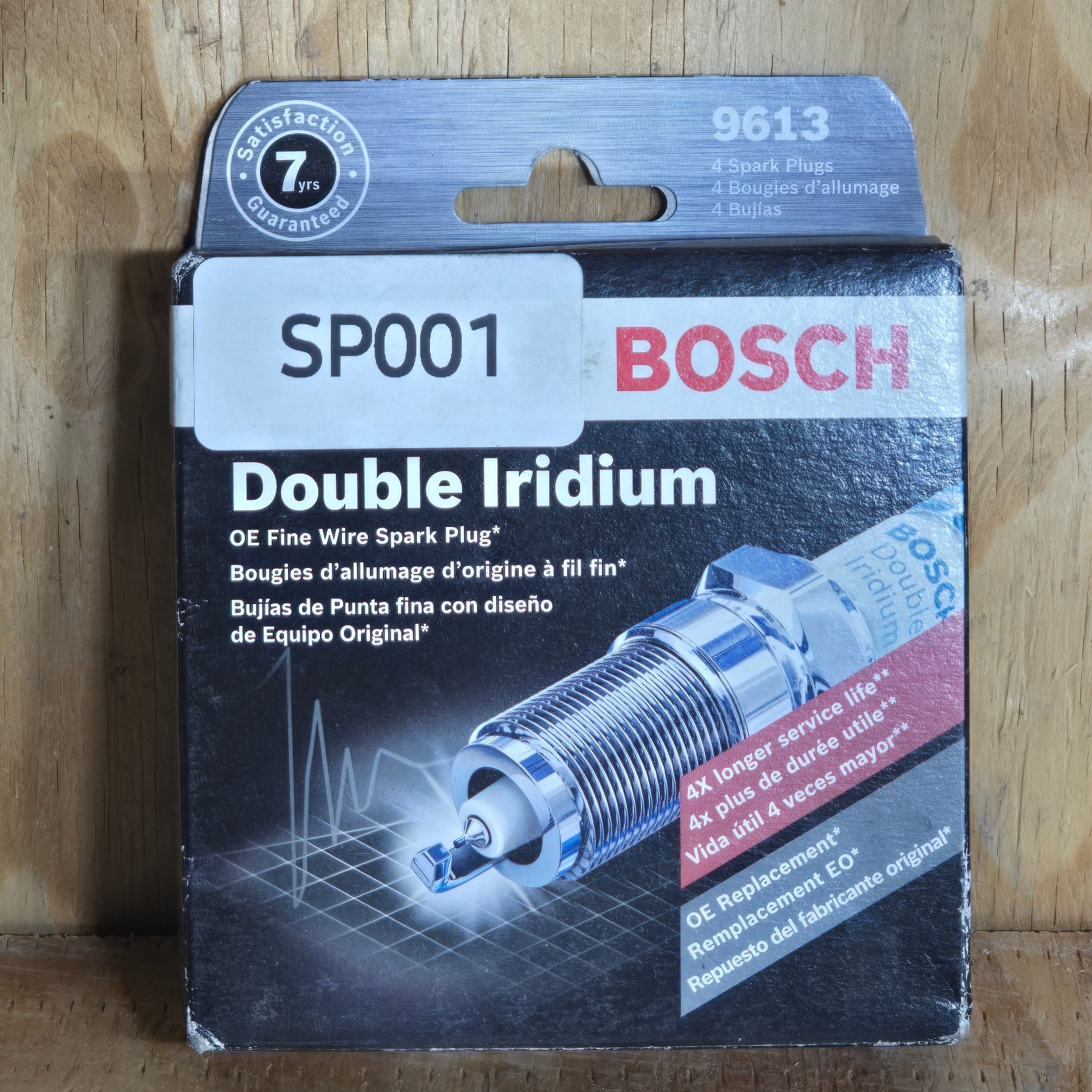 Bosch 9613 Set of 4 Double Iridium Spark Plugs