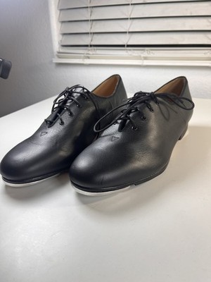 Ladies Jazz Tap Shoes Bloch Techno Tap #H1 Leather Black Size 13 leather 