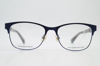 Brille kate spade new york BENEDETTA Blau Gold Schwarz Mehrfarbig Oval Neu