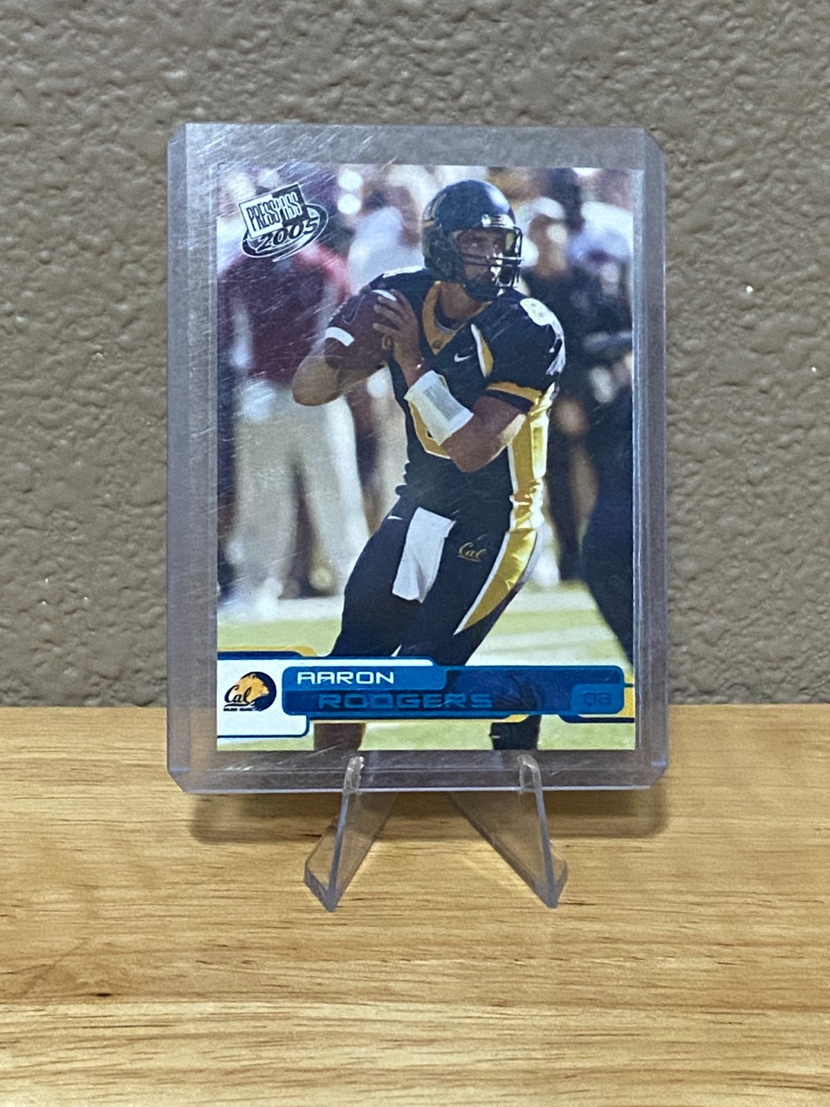 2005 AARON RODGERS PRESS PASS BLUE ROOKIE FOOTBALL CARD #B9