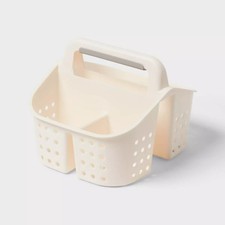 4 PACK Portable Shower Caddy for Dorm, Bathroom Storage Organizer IVORY