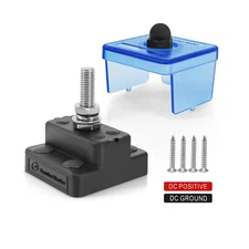 M8 Single Post Power Distribution 12V Ground Bus Bar 200A Marine Terminal Block 