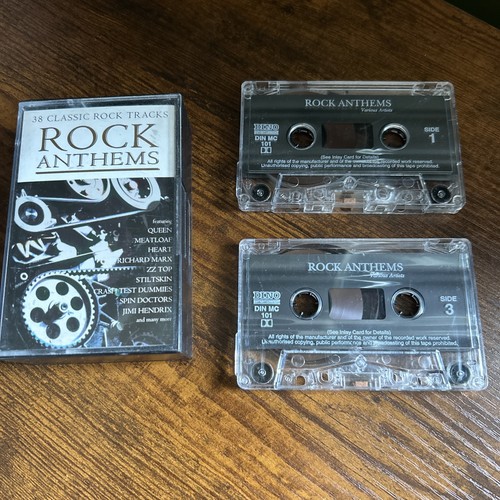 Double CASSETTE Tape ROCK ANTHEMS Excellent Condition Tested Various Artists - Picture 2 of 8