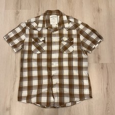 Vintage Plaid Checkered Aeropostale Button Up Collared Shirt
