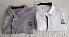 Reebok Performance Ace Polo Shirt Lot Of 2 Polyester Short Sleeve Men's XL 476